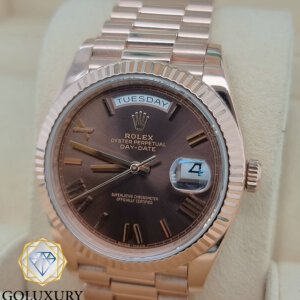 רולקס דידייט לוח שוקולד דגם ROLEX DAYDATE CHOCOLATE 228235