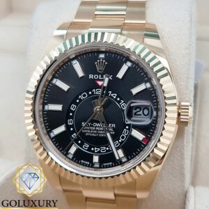 רולקס סקיידוולר זהב צהוב דגם 326938 ROLEX SKYDWELLER YELLOW GOLD