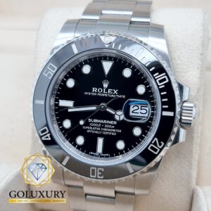 רולקס סאבמרינר שחור קרמי דגם ROLEX SUBMARINER CERAMIC BLACK 116610LN