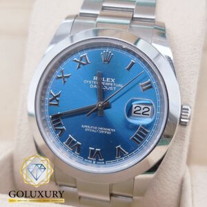 רולקס דייטג'סט תכלת רומי דגם 126300 ROLEX DATEJUST