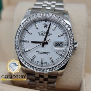 רולקס דייטג'סט יהלומים דגם 116234 ROLEX DATEJUST 36MM