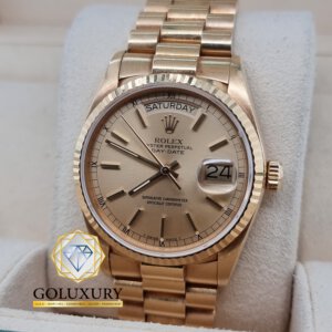 רולקס דיידייט זהב צהוב 36 מ"מ 18038 ROLEX DAYDATE YELLOW GOLD 36MM REF