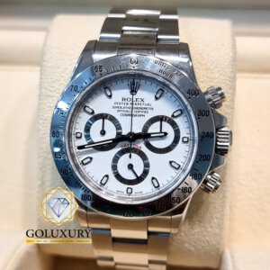 רולקס דיטונה לוח לבן דגם 116520 ROLEX DAYTONA WHITE DIAL