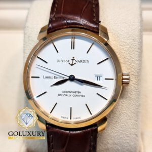 יוליס נרדין אלגנט זהב צהוב 18K  Ulysse Nardin Gold Limited Edition yellow gold 18k limited edition