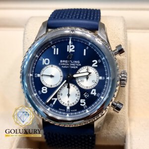 ברייטלינג נוויטיימר כחול Breitling Navitimer 8 B01 Chronograph AB0117131C1A1 Stainless Steel Watch Blue Dial