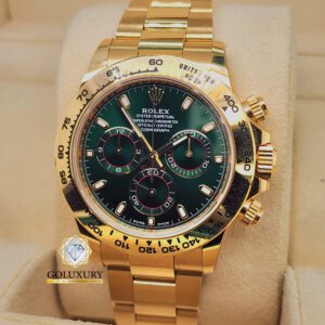 רולקס דיטונה זהב צהוב לוח ירוק דגם 116508  ROLEX DAYTONA GREEN DIAL